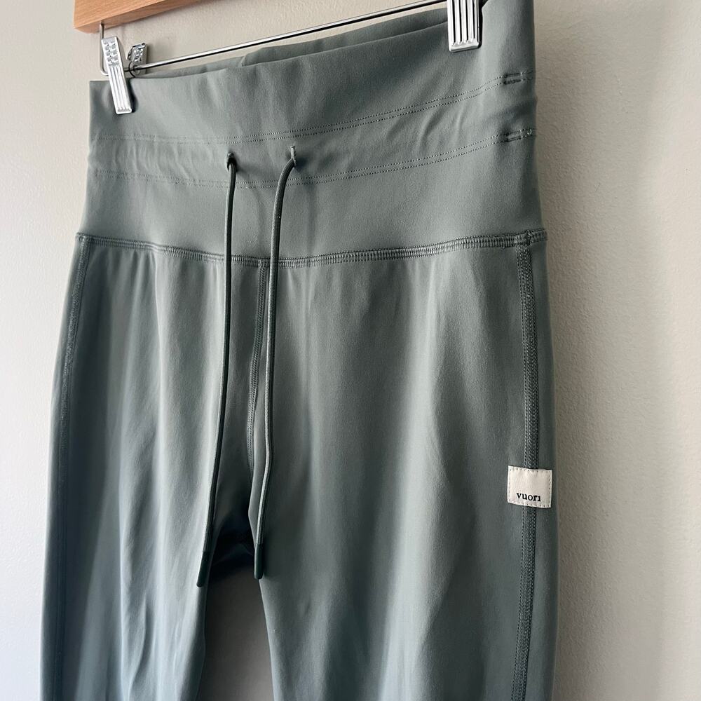 Vuori Daily Leggings High Rise Drawstring Blue Green Activewear Yoga Pants - Picture 14 of 14